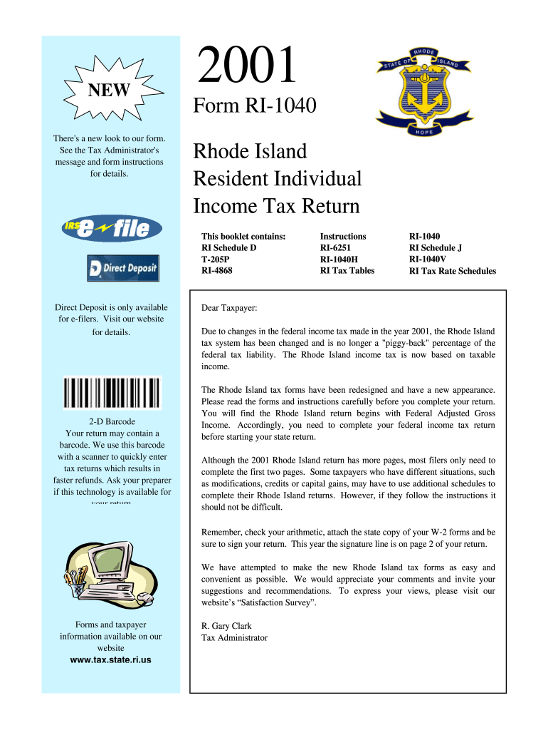 Ri 1040 fill in 2001 form Fill out & sign online DocHub
