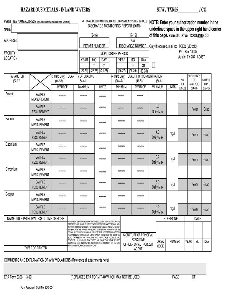 19992021 Form EPA 33201 Fill Online, Printable, Fillable, Blank pdfFiller