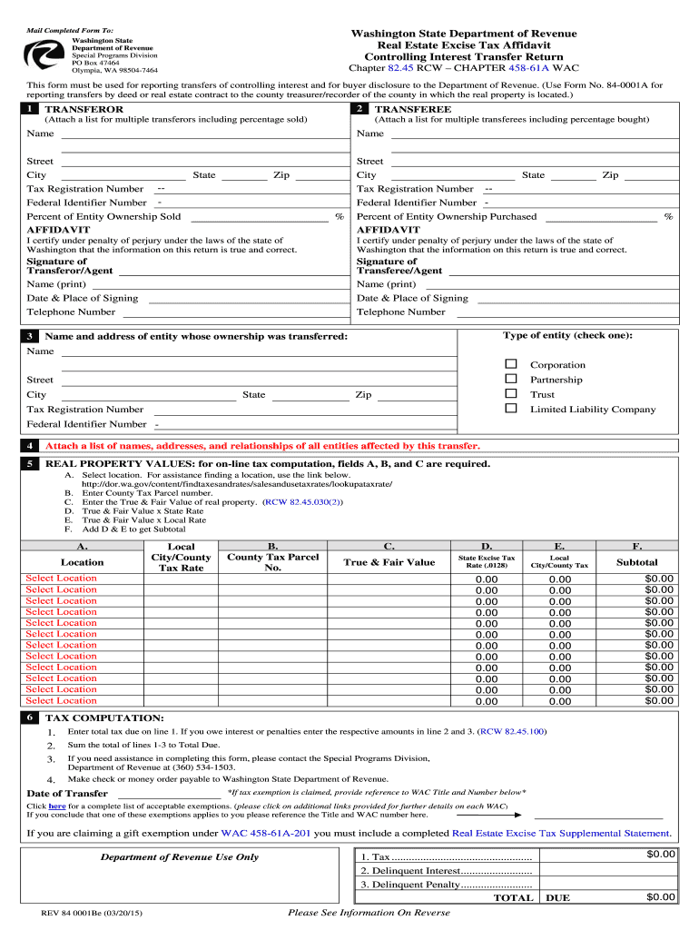 WA DoR 840001B 2012 Fill out Tax Template Online US Legal Forms