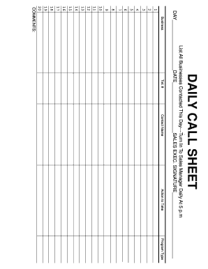 33 Printable Sales Call Log Forms and Templates - Fillable Samples in