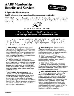 Aarp Application Pdf - Fill Online, Printable, Fillable, Blank | pdfFiller