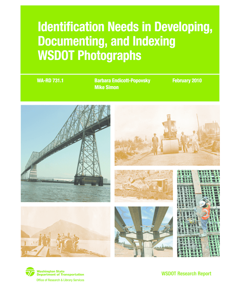 Identification Needs in Developing, Documenting, and WSDOT wsdot wa