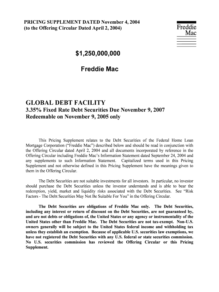 1,250,000,000 Freddie Mac Fill out & sign online DocHub
