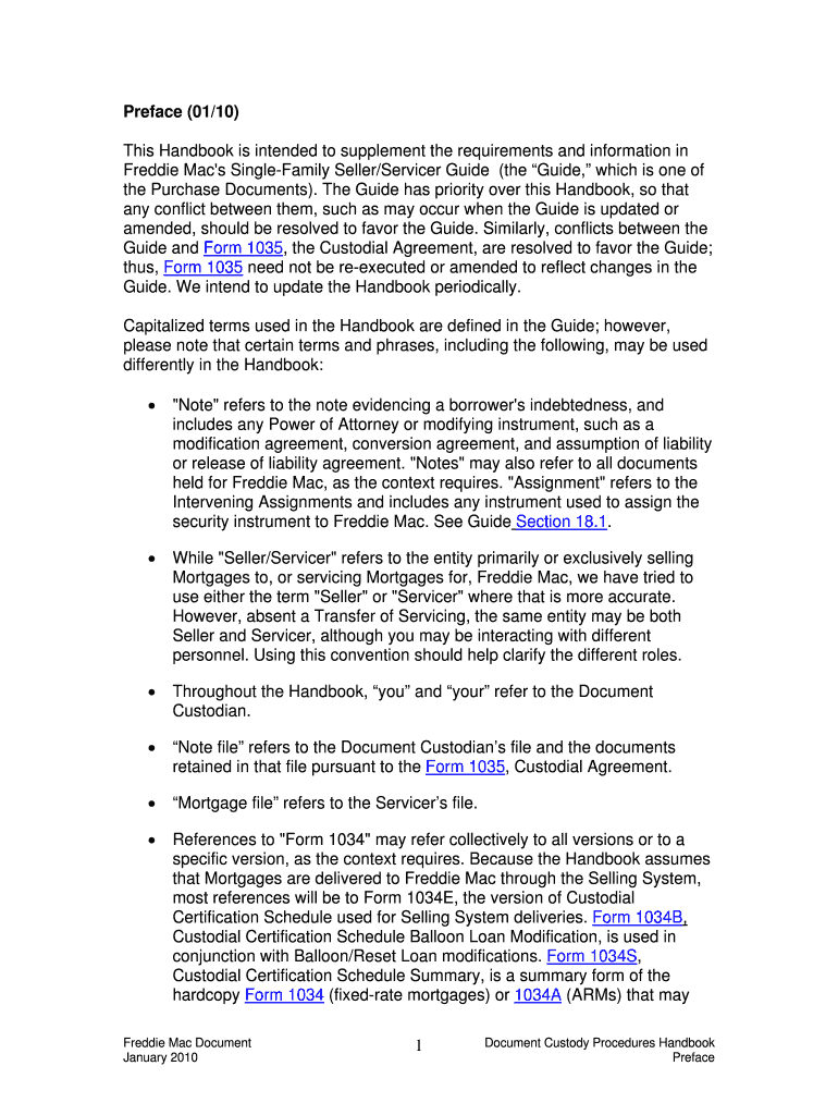 Preface (08 08) Freddie Mac Fill out & sign online DocHub