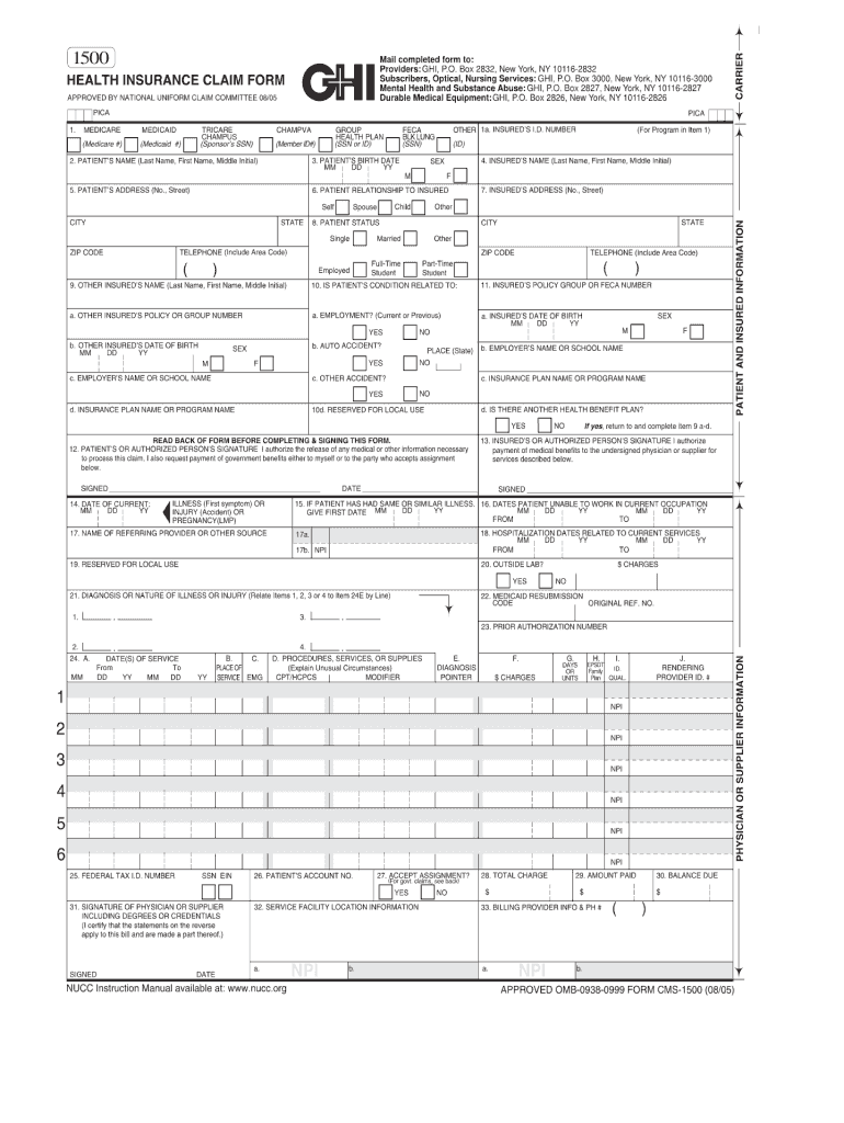 Dentist Ghi Fill Online, Printable, Fillable, Blank pdfFiller