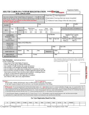 Printable Voter Registration Form | TUTORE.ORG - Master of Documents