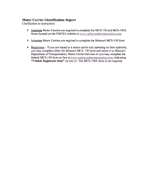 Fillable Online how to fill out an mcs 150 form Fax Email Print - pdfFiller