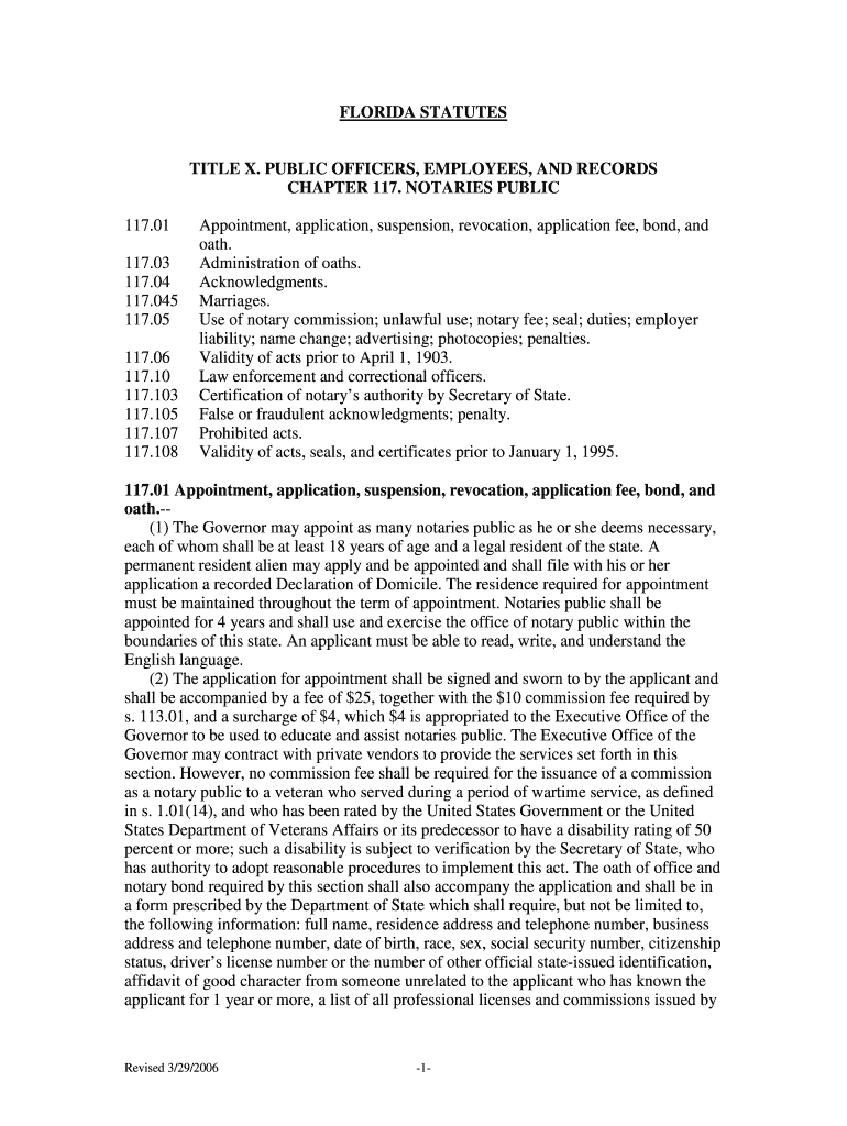 Florida statutes title x public Northeast Florida Notaries Fill out
