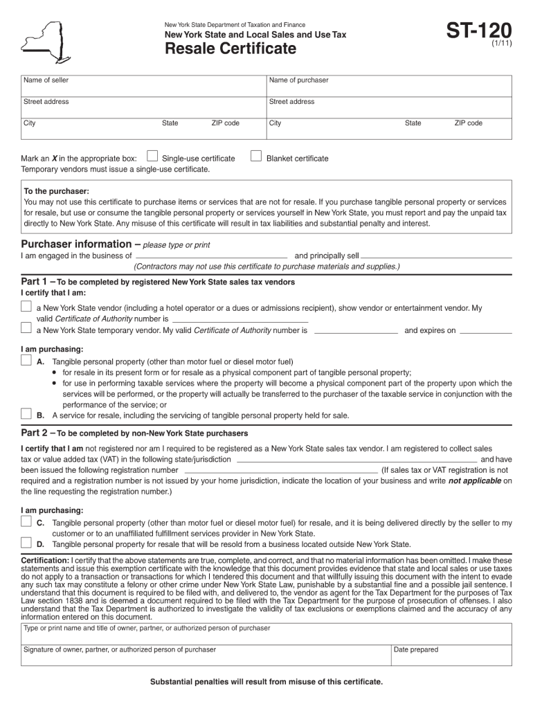 St 120 2011 form: Fill out & sign online | DocHub