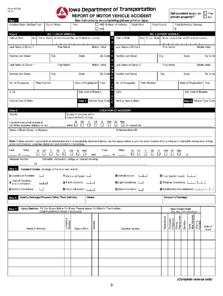 iowa accident report form 2001 Fill out & sign online DocHub