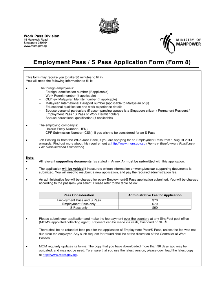 2013 Form SG MOM 8 Fill Online, Printable, Fillable, Blank pdfFiller
