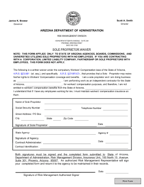 Workers Comp Waiver Form Arizona - Fill Online, Printable 