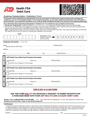 Adp Substantiation Claim Form - Fill Online, Printable, Fillable, Blank | Pdffiller