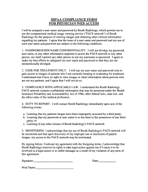 Hipaa Compliance Form - Fill and Sign Printable Template Online