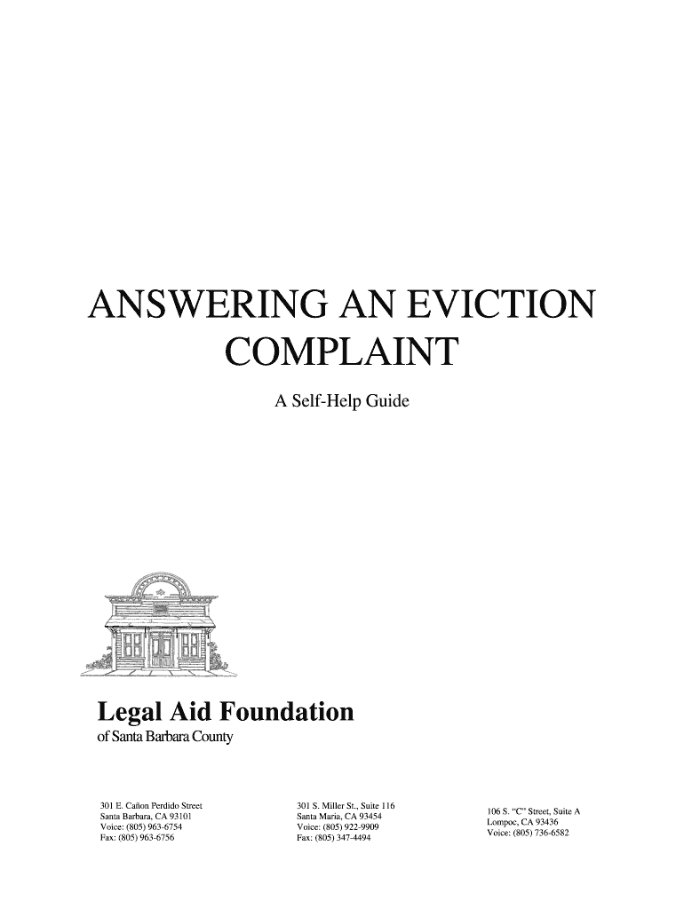 Fillable Online Answering an Eviction Packet 2004.doc. Judicial