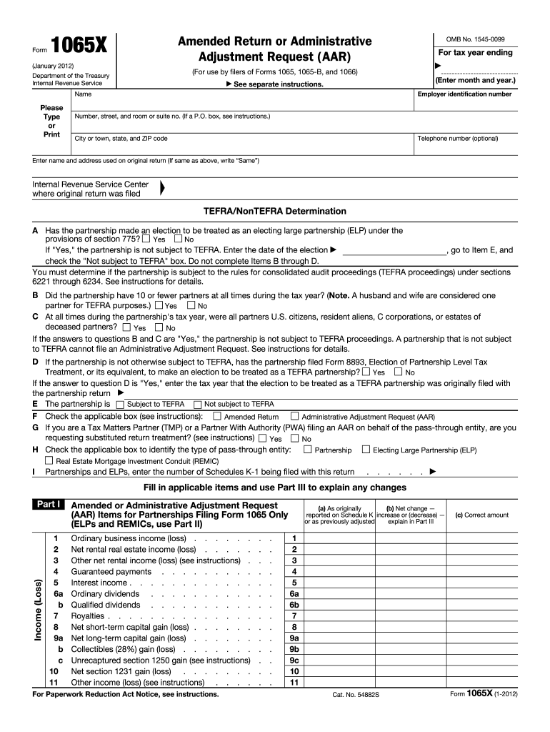 Form 1065x instructions Fill out & sign online DocHub