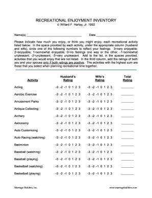 His Needs Her Needs Worksheets - Fill Online, Printable, Fillable