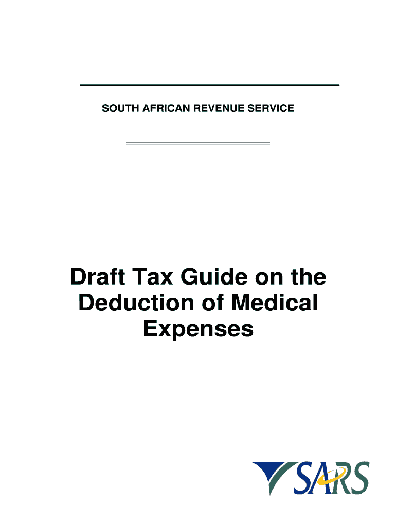 Draft Tax Guide on the Deduction of Medical Expenses BHF Fill out