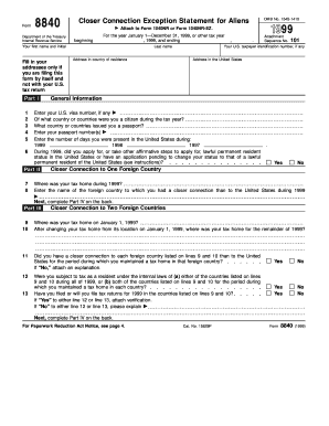 8840 - Fill Online, Printable, Fillable, Blank | pdfFiller