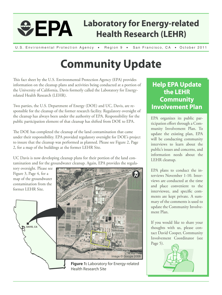 Fillable Online yosemite epa EPA Laboratory for Energyrelated Health