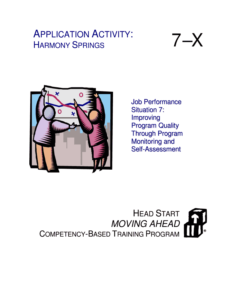 Fillable Online eclkc ohs acf hhs APPLICATION ACTIVITY HARMONY SPRINGS