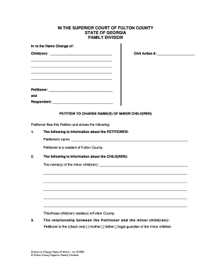 Fillable Online How To File Child Support In Ga Form Fax Email Print - Pdffiller