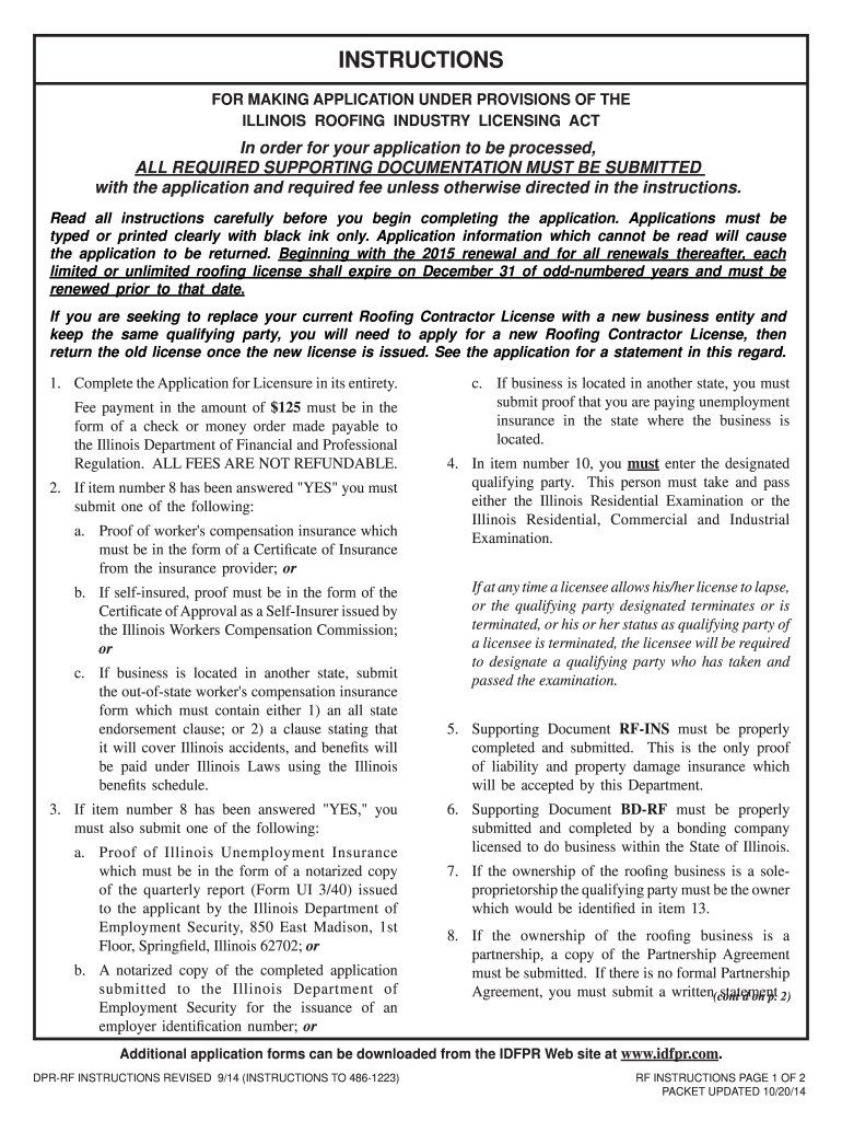 2013 Form IL DPRRF Instructions Fill Online, Printable, Fillable