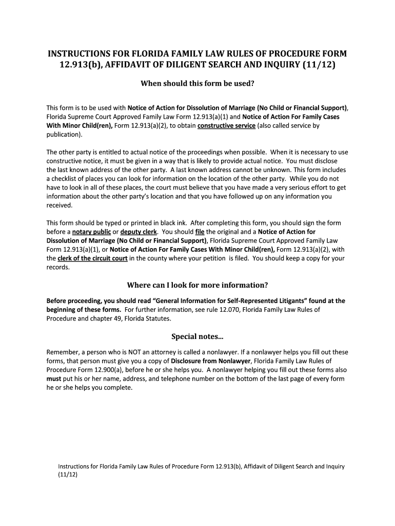 Florida diligent inquiry search Fill out & sign online DocHub