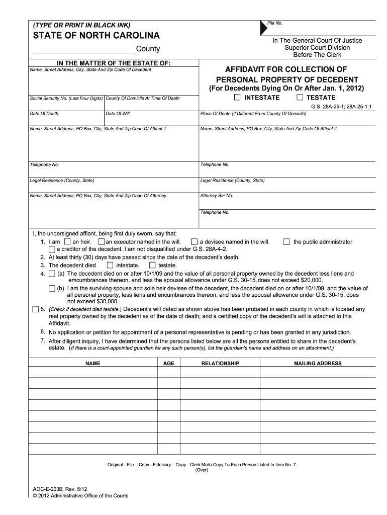 Aoc E 203b Form Fill Online, Printable, Fillable, Blank pdfFiller