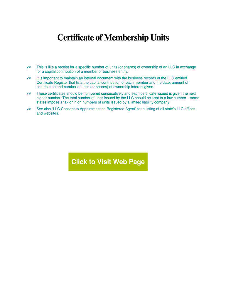 Llc membership certificate pdf Fill out & sign online DocHub