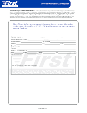 Progressive Insurance Card Template