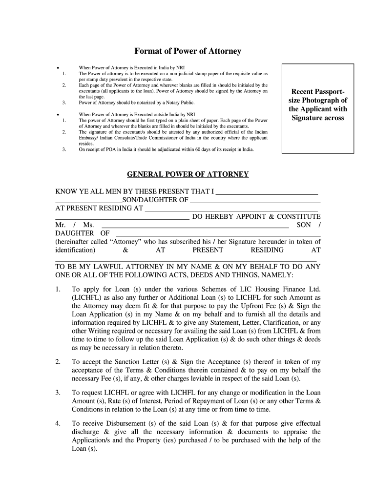 Lic power of attorney filled sample Fill out & sign online DocHub