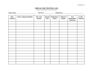 Urinalysis Log Sheet 2020-2025 - Fill and Sign Printable Template Online