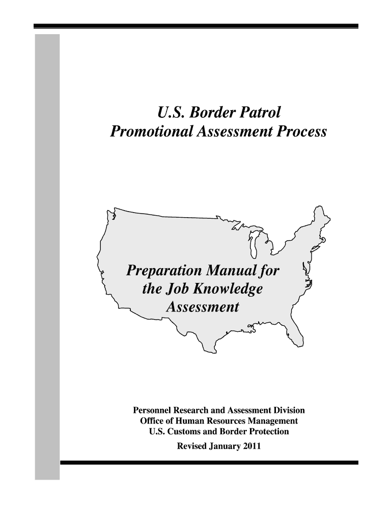 Fillable Online cbp US Border Patrol Promotional Assessment Process