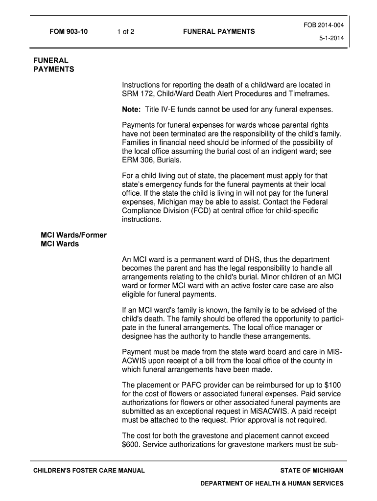 Fillable Online FUNERAL PAYMENTS Fax Email Print pdfFiller