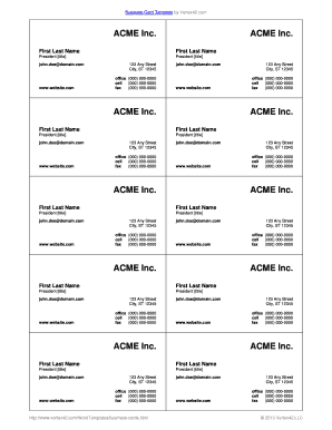 Free Editable Printable Business Card Templates