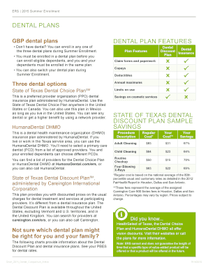 Fillable Online Dental Comparison Chart Fax Email Print - pdfFiller