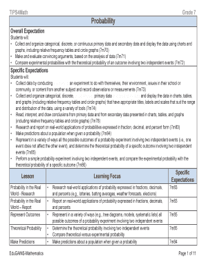 Fillable Online Grade 7 Probability Fax Email Print - pdfFiller