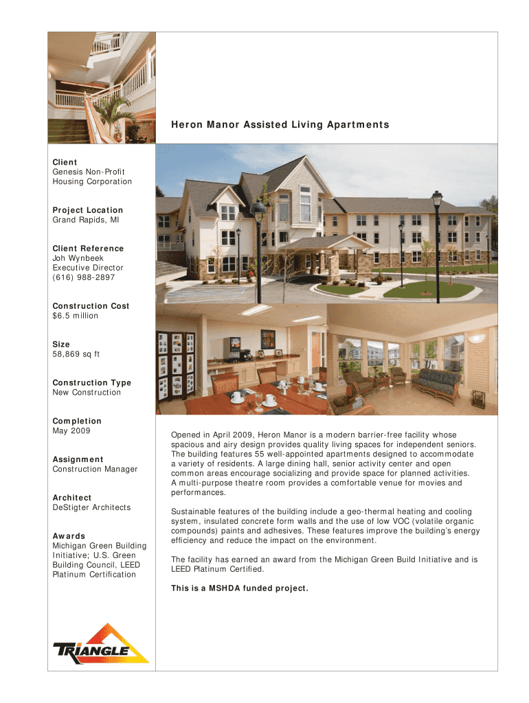 Fillable Online Heron Manor Apartments for Seniors.indd Fax Email Print