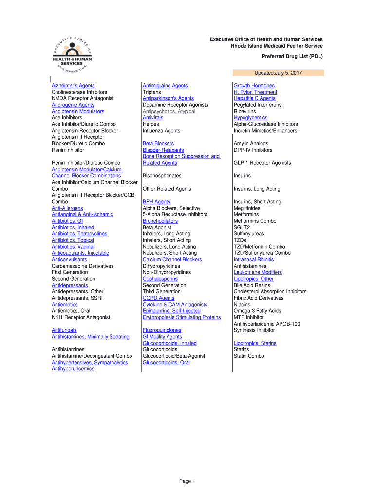 Fillable Online Rhode Island Medicaid Fee for Service Fax Email Print