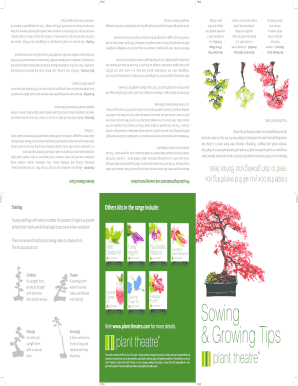 Fillable Online Bonsai Trio Kit Tips Fax Email Print Pdffiller