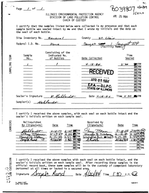 Chain Of Custody Form - Fill Online, Printable, Fillable, Blank | pdfFiller