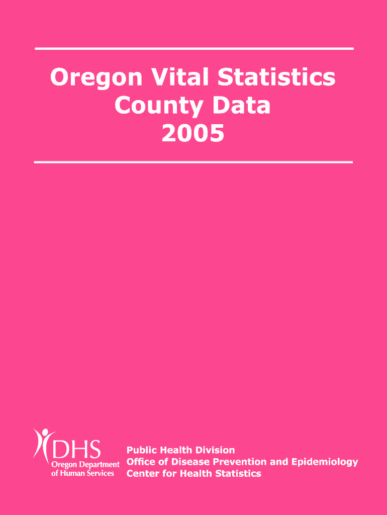 Fillable Online public health oregon Oregon Vital Statistics County