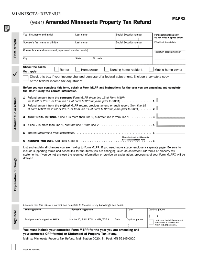 Fillable Online revenue state mn Minnesota Department of Revenue
