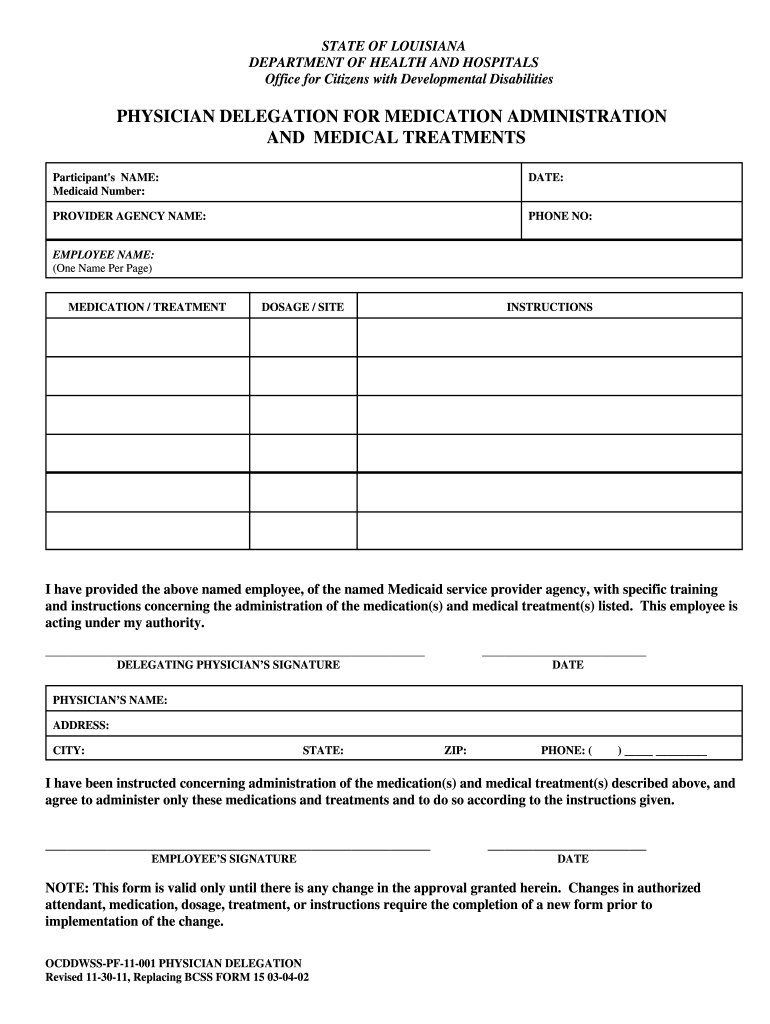 Nurse Delegation Forms Fill Online, Printable, Fillable, Blank