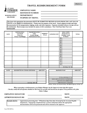 18 Printable Business Expense Reimbursement Form Templates - Fillable