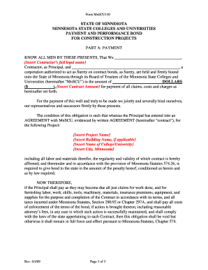 Payment And Performance Bond - Fill Online, Printable, Fillable, Blank | Pdffiller