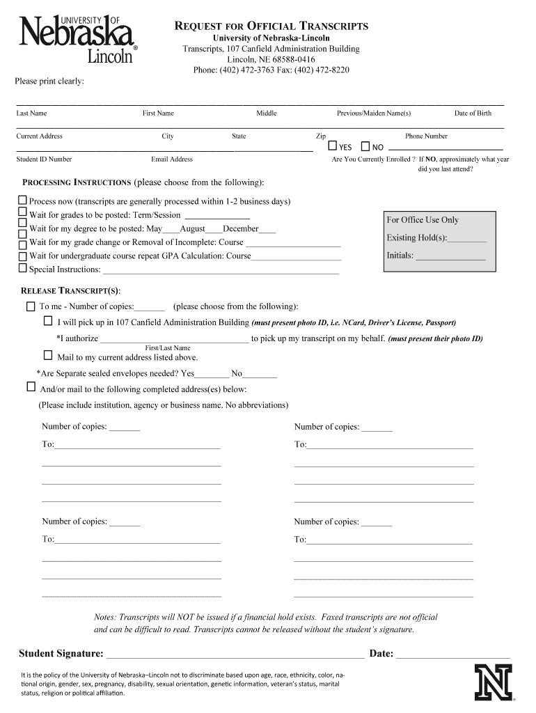 Unl Official Fill Online, Printable, Fillable, Blank pdfFiller