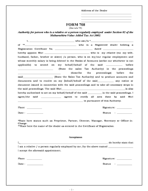 Form 708 - Fill and Sign Printable Template Online