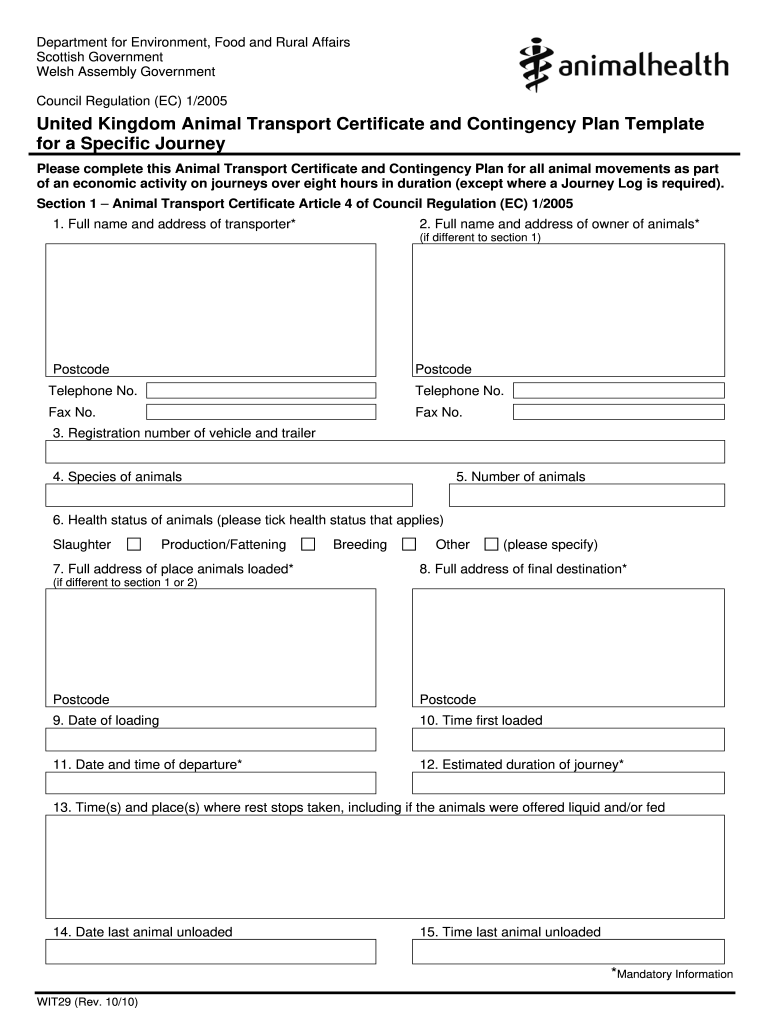 Form animal Fill out & sign online DocHub